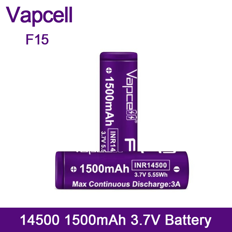 Vape Battery 18650 - Vapcell INR14500 F15 1500mAh 3.7V Lithium