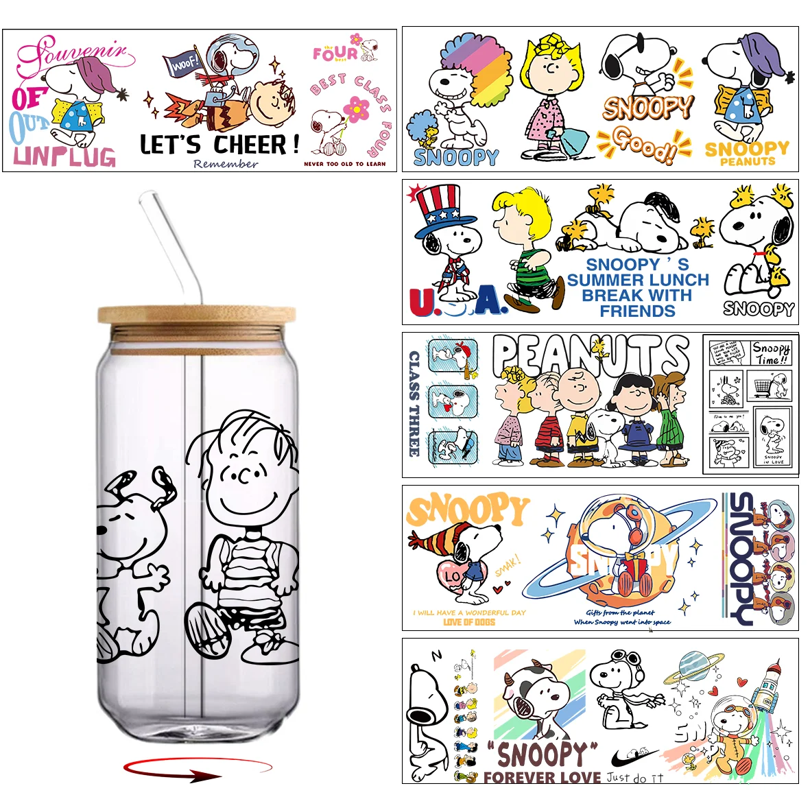 30*10cm Snoopy Series UV DTF C - Rdta Tank Glass recensione e prezzo
