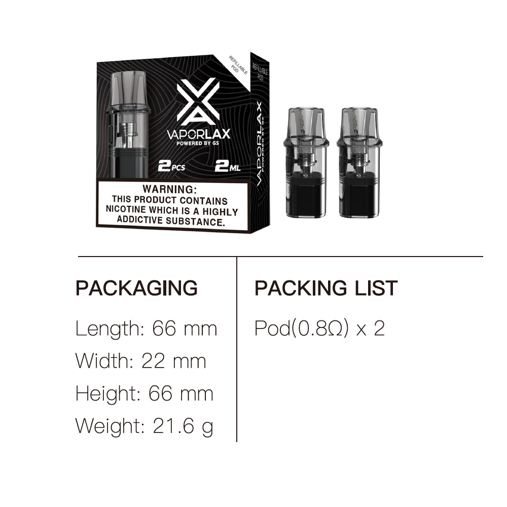 VaporLax Nano Cartridge 2ml wi - Vaping Area recensione e prezzo
