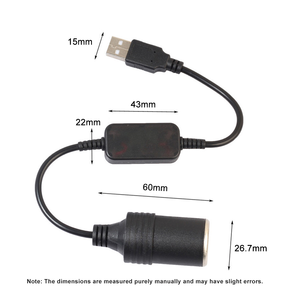 1pc 5V 2A USB To 12V Cigarette - Accessories Experts Vape recensione e prezzo
