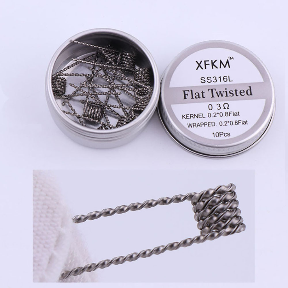 SS316L 10Pcs/Box Prebuilt Coil - Clapton Wire Pre Built recensione e prezzo