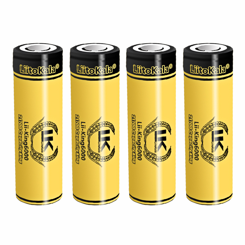 4pcs LiitoKala 3.7V 18650/2170 - Vape Battery 18650 recensione e prezzo
