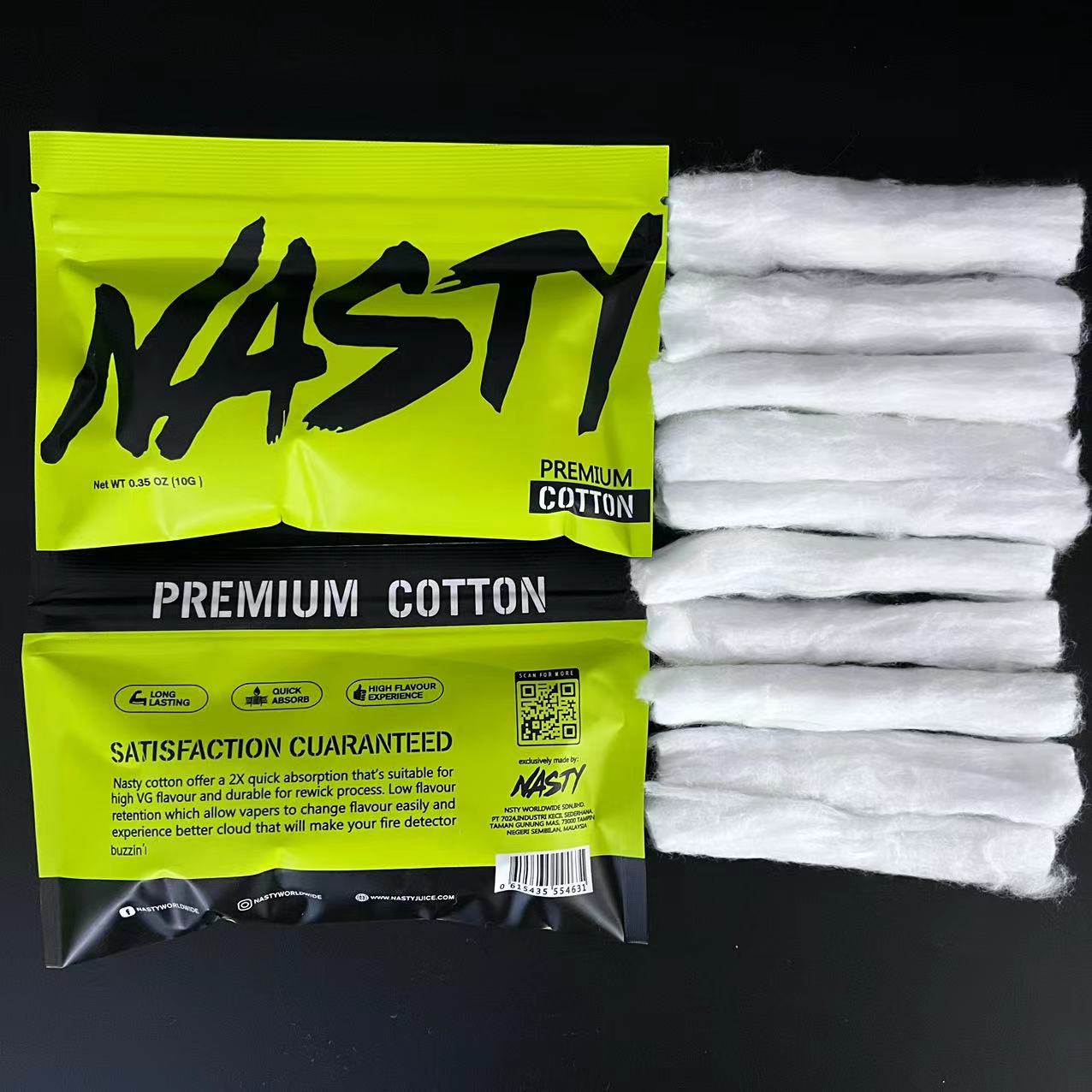 10/5 x Bag NASTY Cotton Long F - Cotton Wick Organic recensione e prezzo