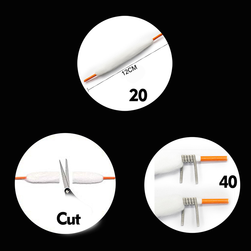 100pcs Coil wick Cotton Replac - Vaping Goods recensione e prezzo