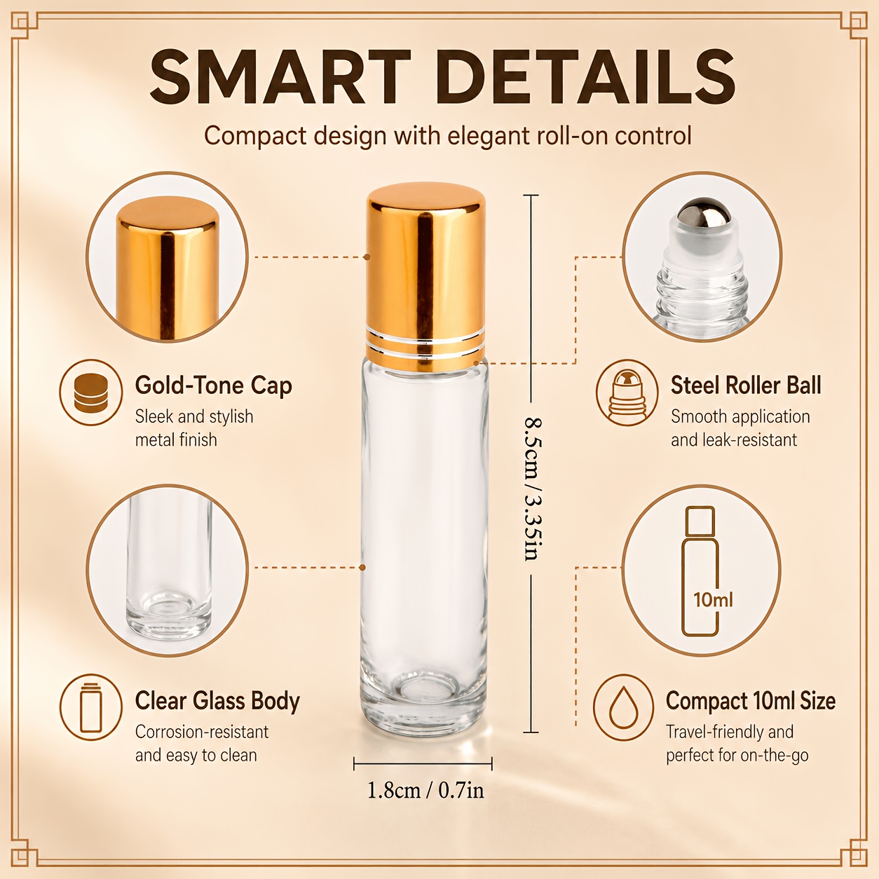 7/14pcs Glass Roll on Bottle 1 - Juice Bottle Dropper recensione e prezzo