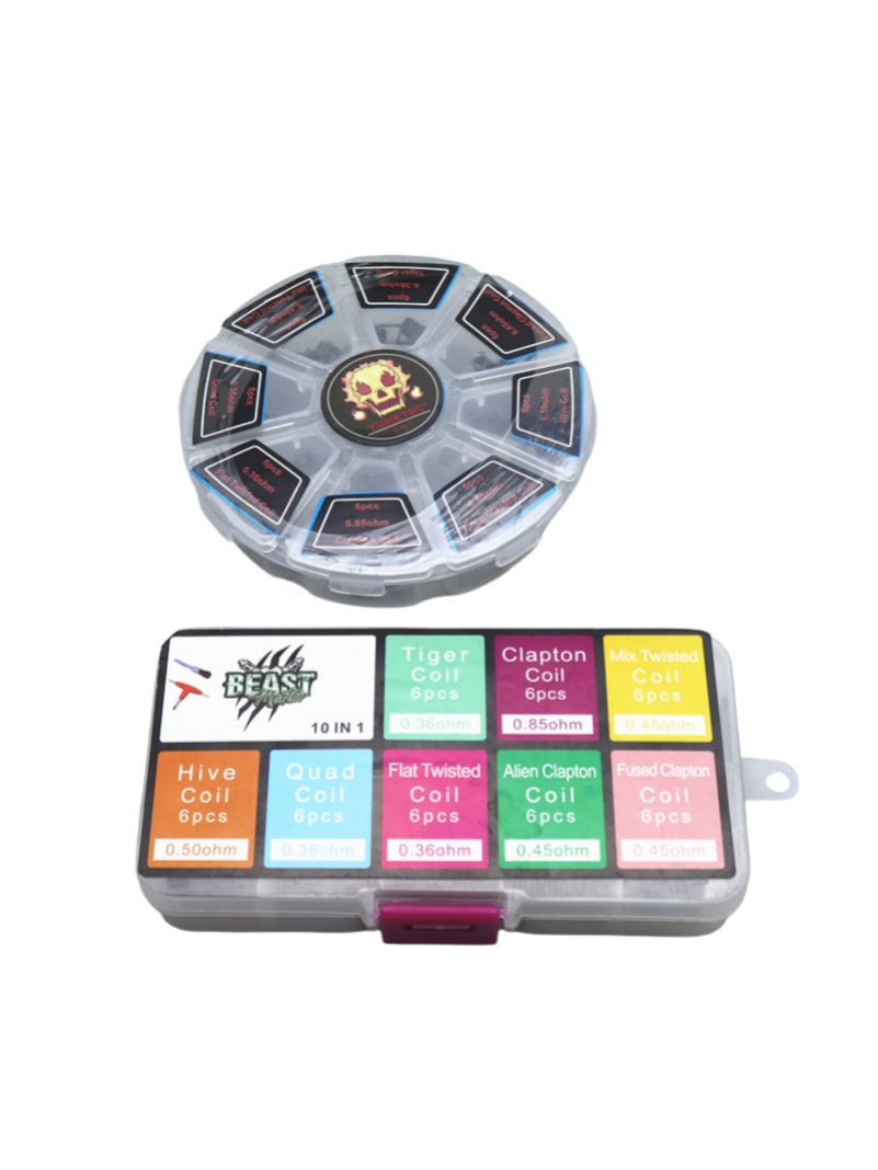48Pcs/Set Pre Built Coils RTA  - Clapton Wire Pre Built recensione e prezzo