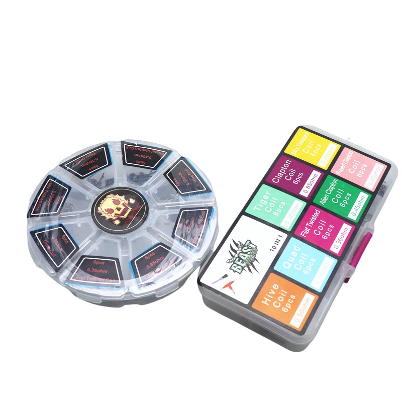 48Pcs/Set Pre Built Coils RTA  - Clapton Wire Pre Built recensione e prezzo