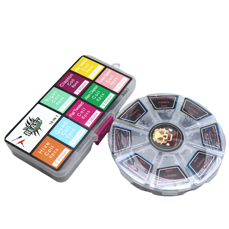 48Pcs/Set Pre Built Coils RTA  - Clapton Wire Pre Built recensione e prezzo