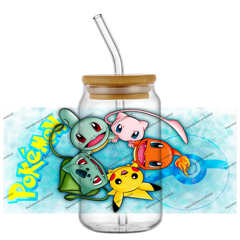Pokemon pattern UV DTF cup wra - Rdta Tank Glass recensione e prezzo