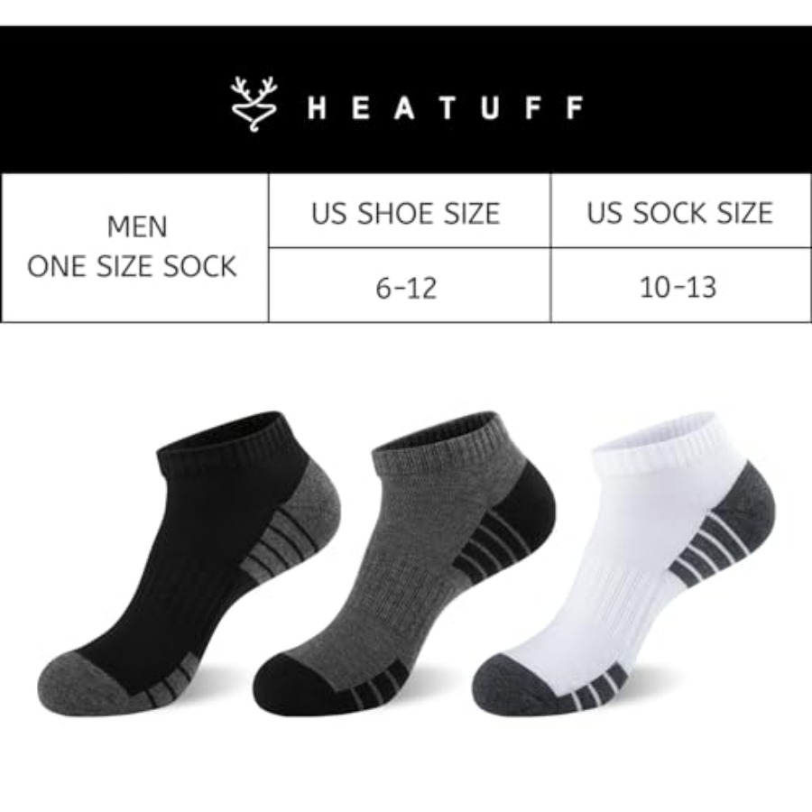 Heatuff Mens Cushioned Ankle S - Cotton Wick Organic recensione e prezzo