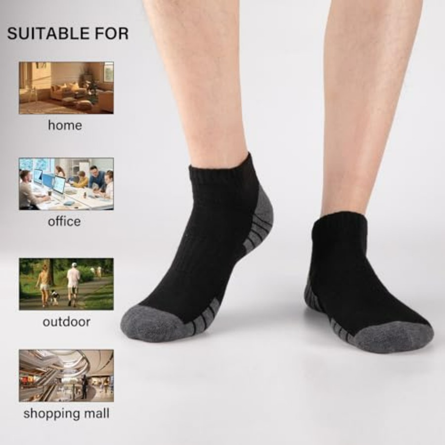Heatuff Mens Cushioned Ankle S - Cotton Wick Organic recensione e prezzo