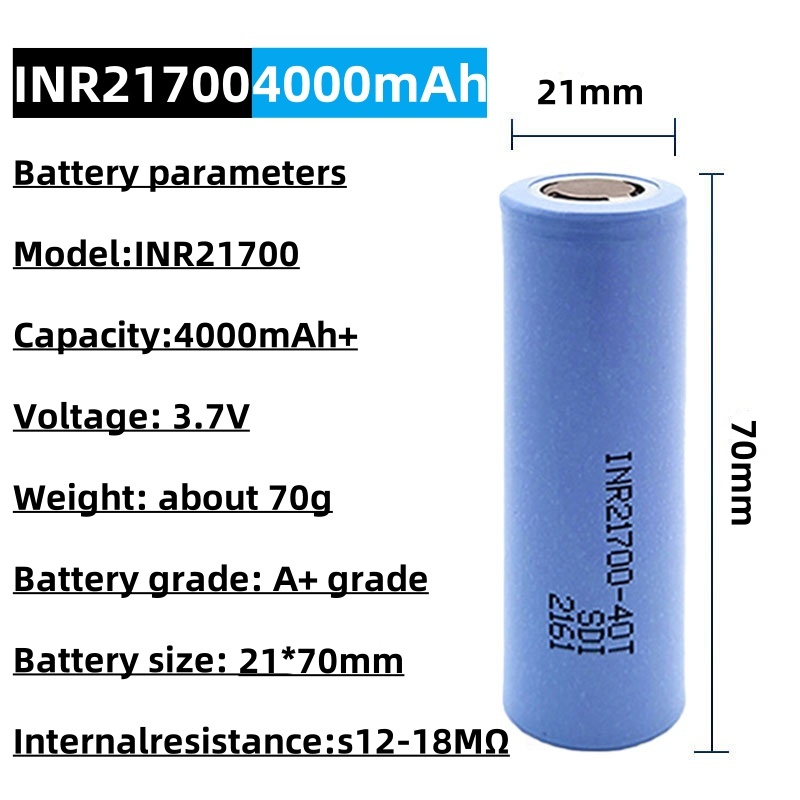 INR 21700-40T Rechargeable Li- - Vaping Goods recensione e prezzo