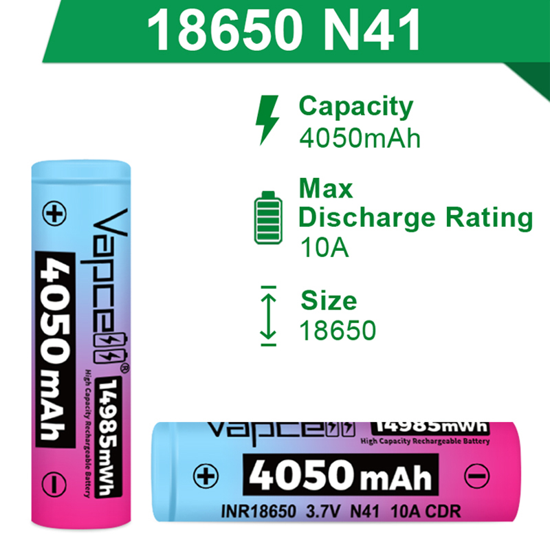 Original Vapcell N41 INR 18650 - Vape Battery 18650 recensione e prezzo