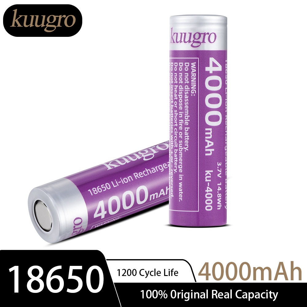 Kuugro ku-4000 18650 Rechargea - Vape Battery 18650 recensione e prezzo