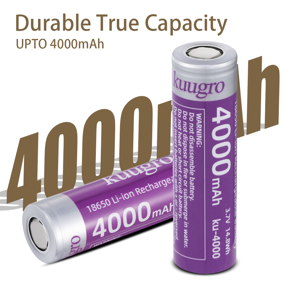 Kuugro ku-4000 18650 Rechargea - Vape Battery 18650 recensione e prezzo