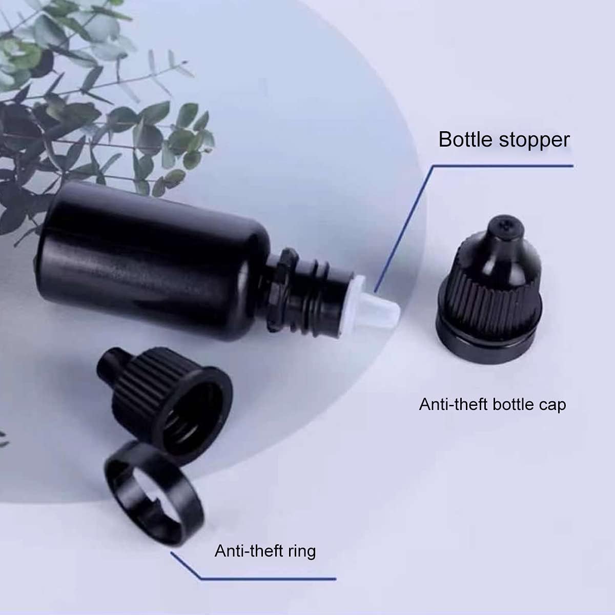 5pcs 5-20ml Black Plastic Bott - Juice Bottle Dropper recensione e prezzo