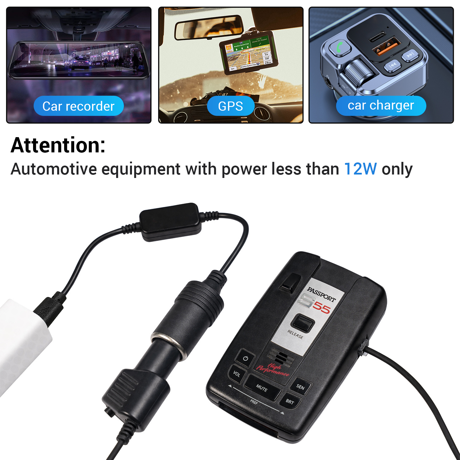 1pc 5V 2A USB To 12V Cigarette - Accessories Experts Vape recensione e prezzo