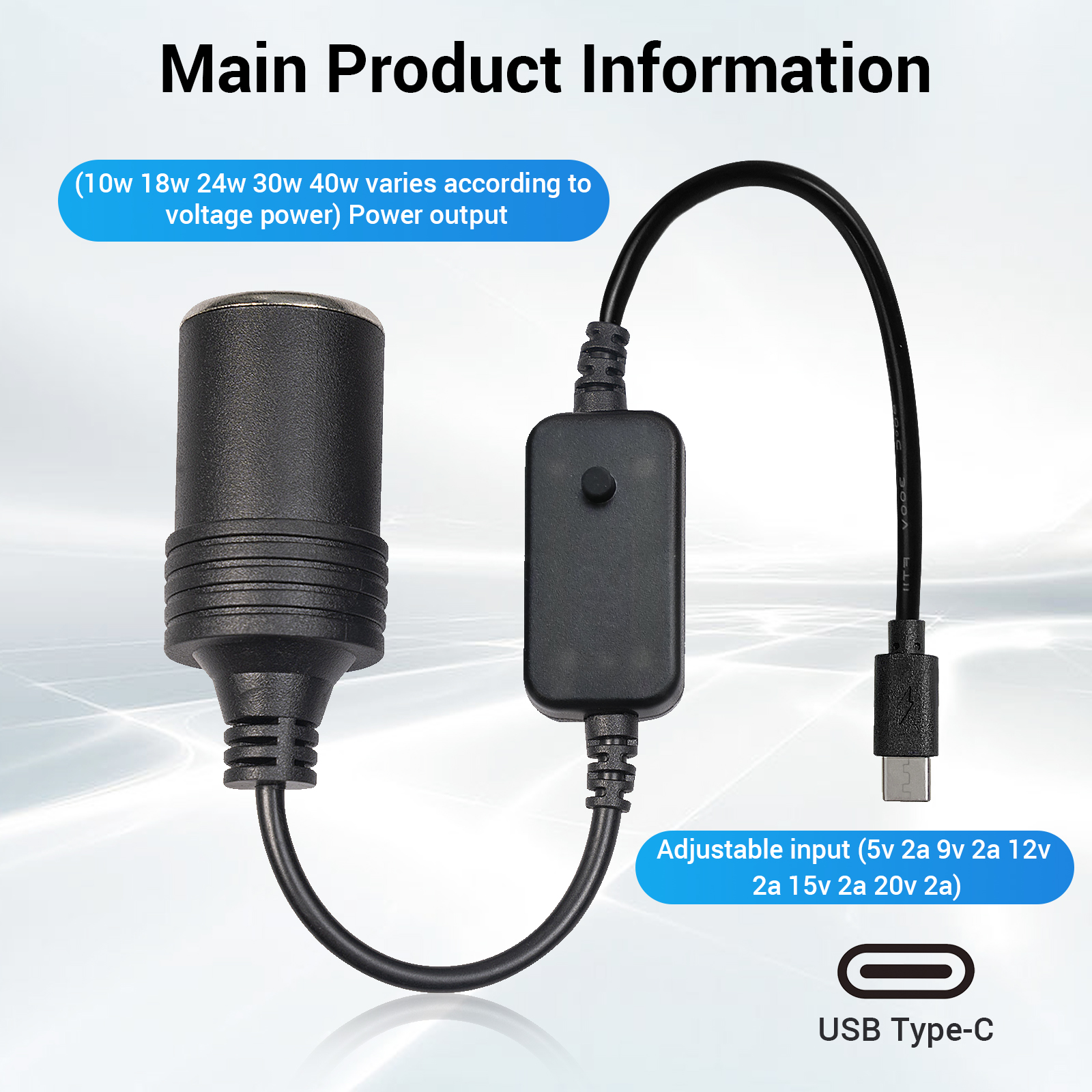 1pc 5V 2A USB To 12V Cigarette - Accessories Experts Vape recensione e prezzo