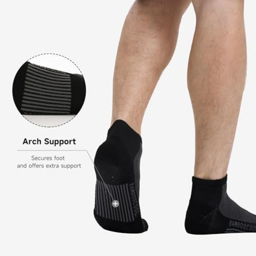 BAMBOO COOL Men's Athletic Ank - Cotton Wick Organic recensione e prezzo