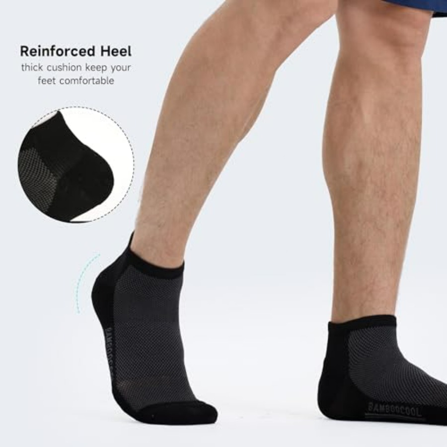 BAMBOO COOL Men's Athletic Ank - Cotton Wick Organic recensione e prezzo