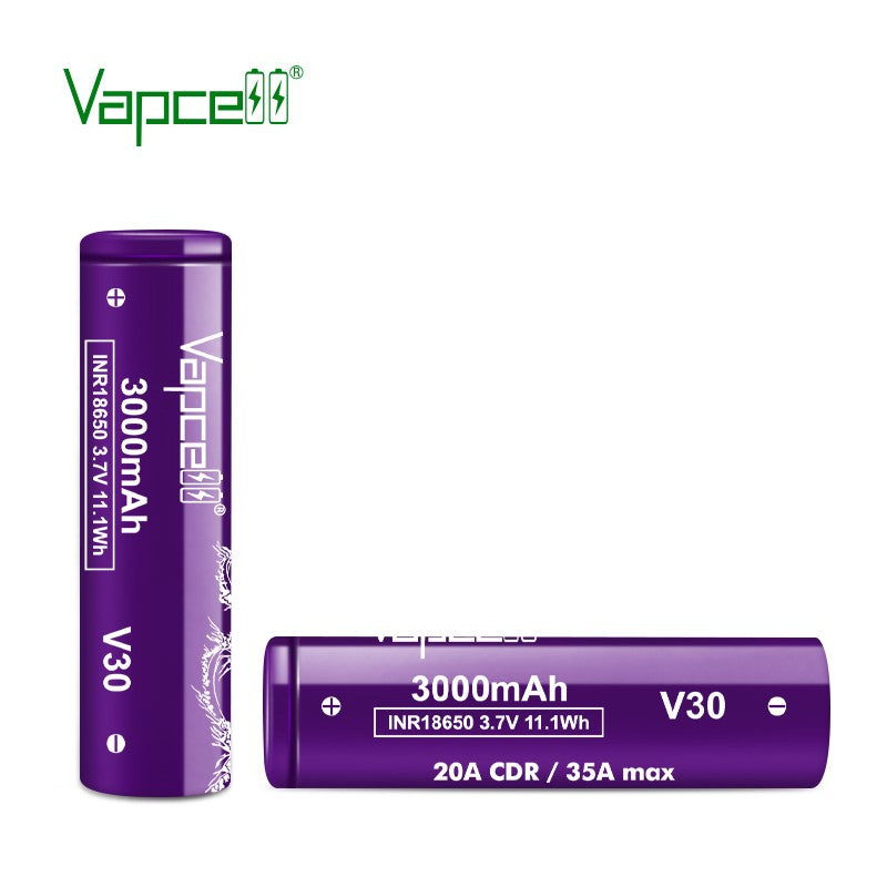 Vapcell V30 18650 3000mah 20A/ - Vape Battery 18650 recensione e prezzo