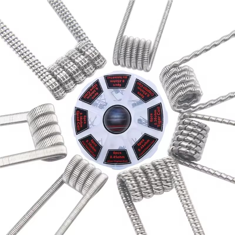 48Pcs/Set Pre Built Coils RTA  - Clapton Wire Pre Built recensione e prezzo