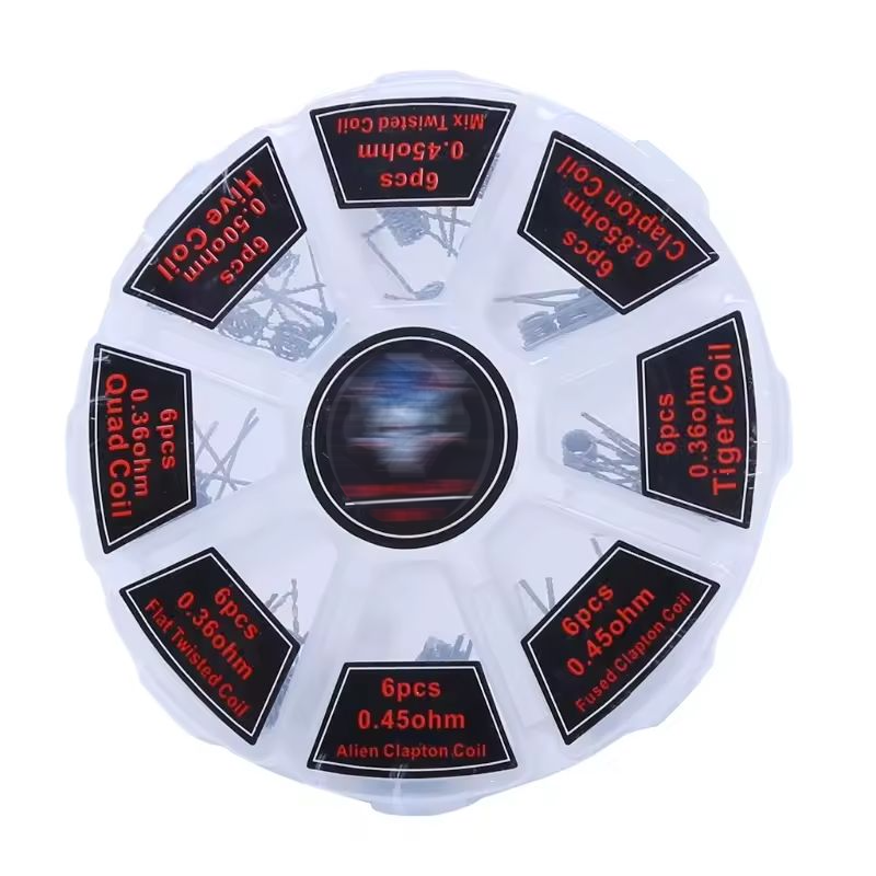 48Pcs/Set Pre Built Coils RTA  - Clapton Wire Pre Built recensione e prezzo