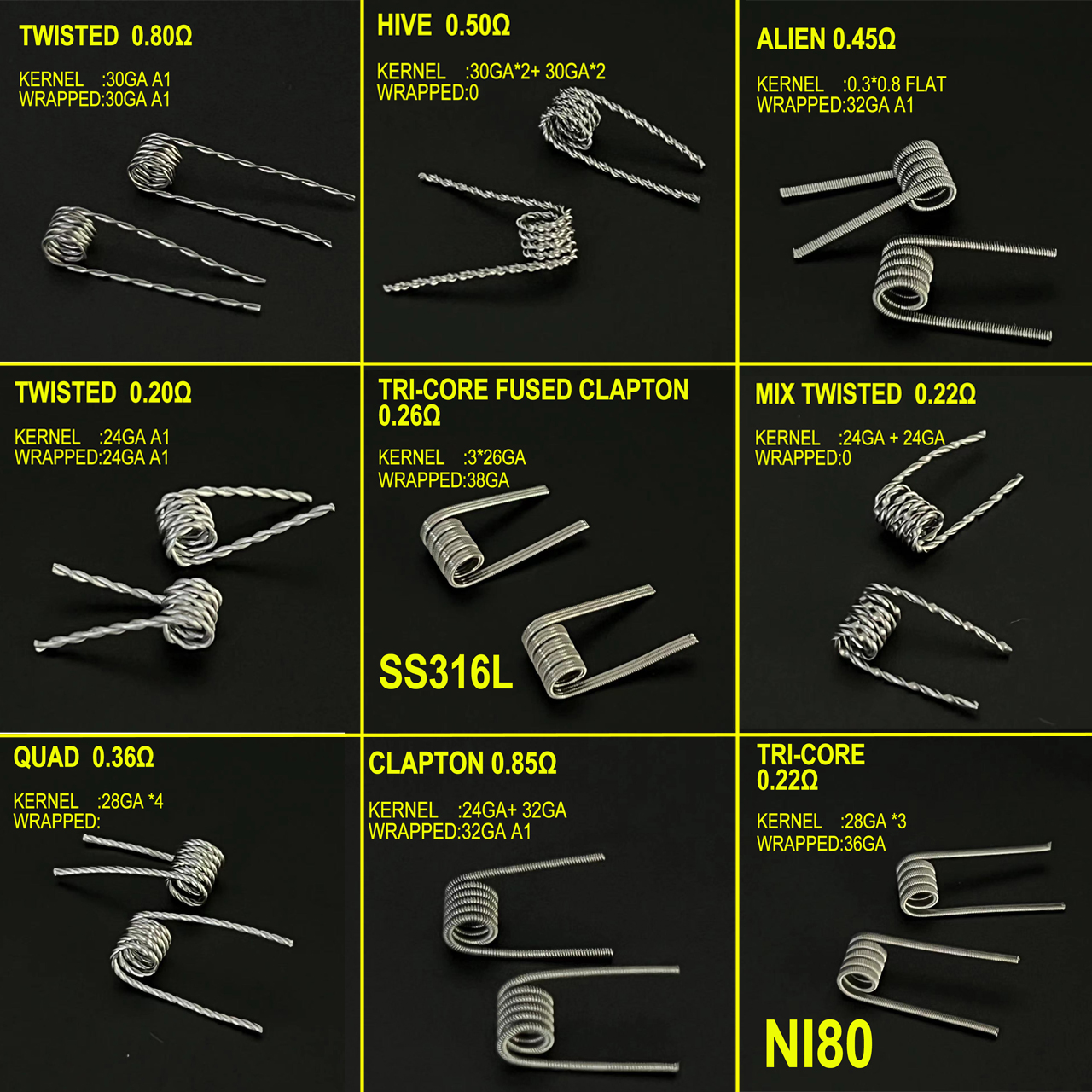 Spring Resistance ID 3.0mm 0.2 - Clapton Wire Pre Built recensione e prezzo