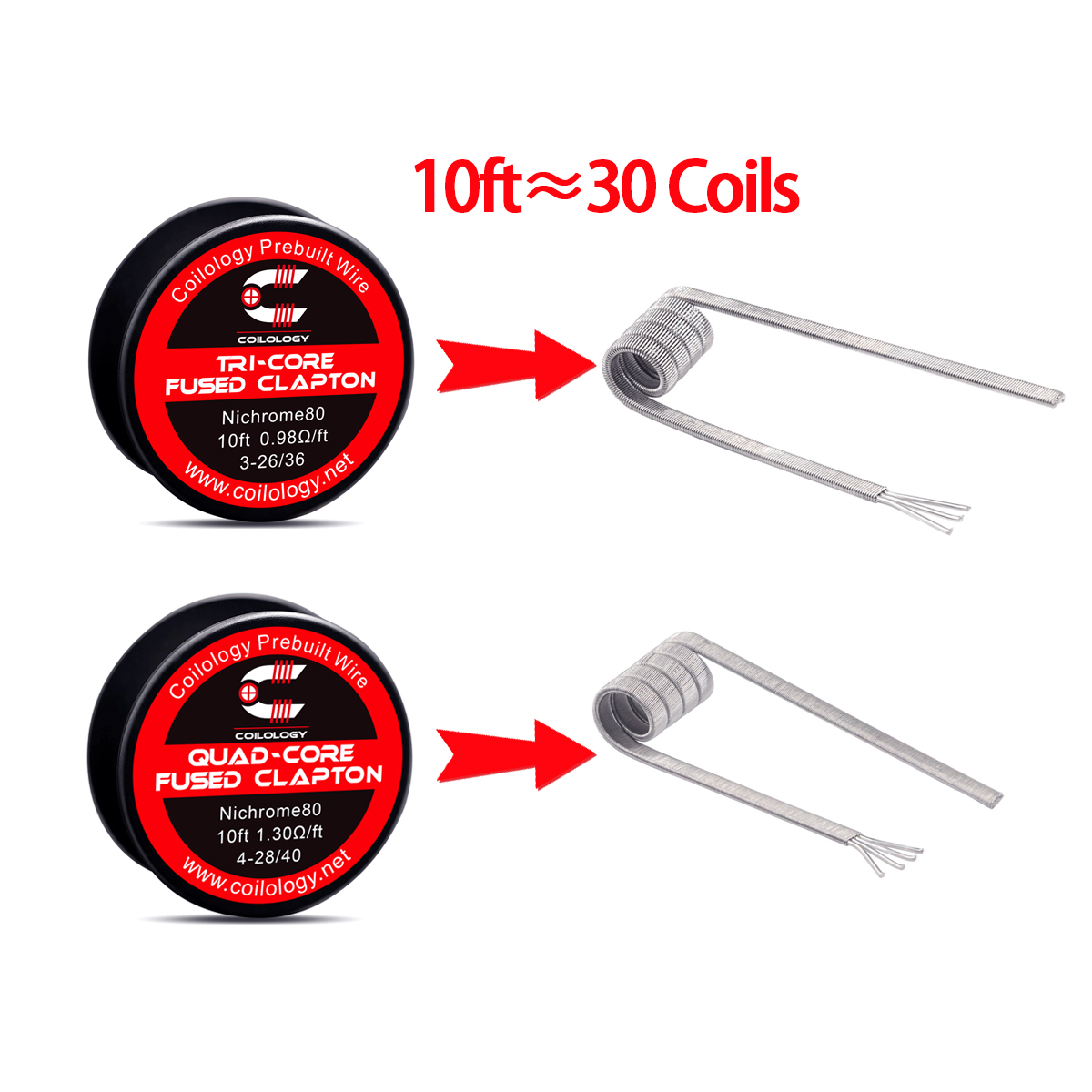 10ft Prebuilt wire Tricore/qua - Clapton Wire Pre Built recensione e prezzo