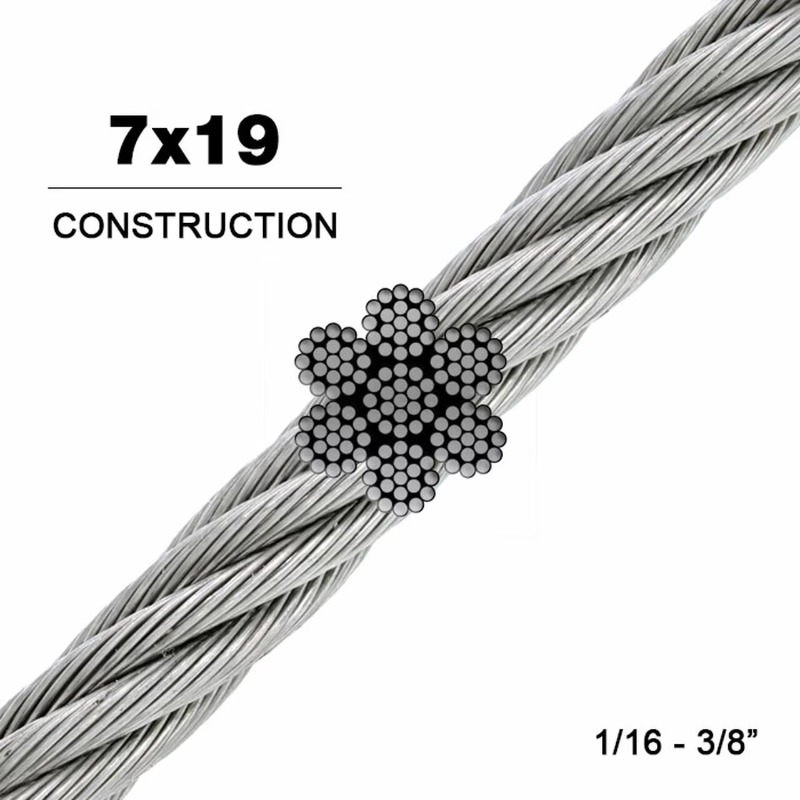 Wire Rope 7X19 Diameter 3.18mm - Stainless Wire Ss316 recensione e prezzo
