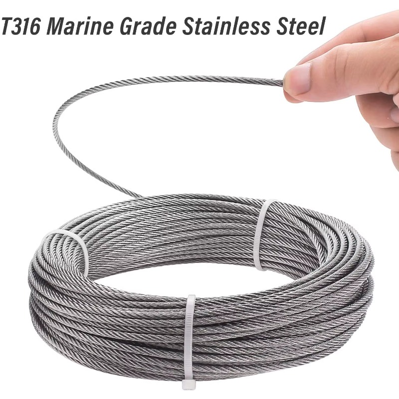 Wire Rope 7X19 Diameter 3.18mm - Stainless Wire Ss316 recensione e prezzo