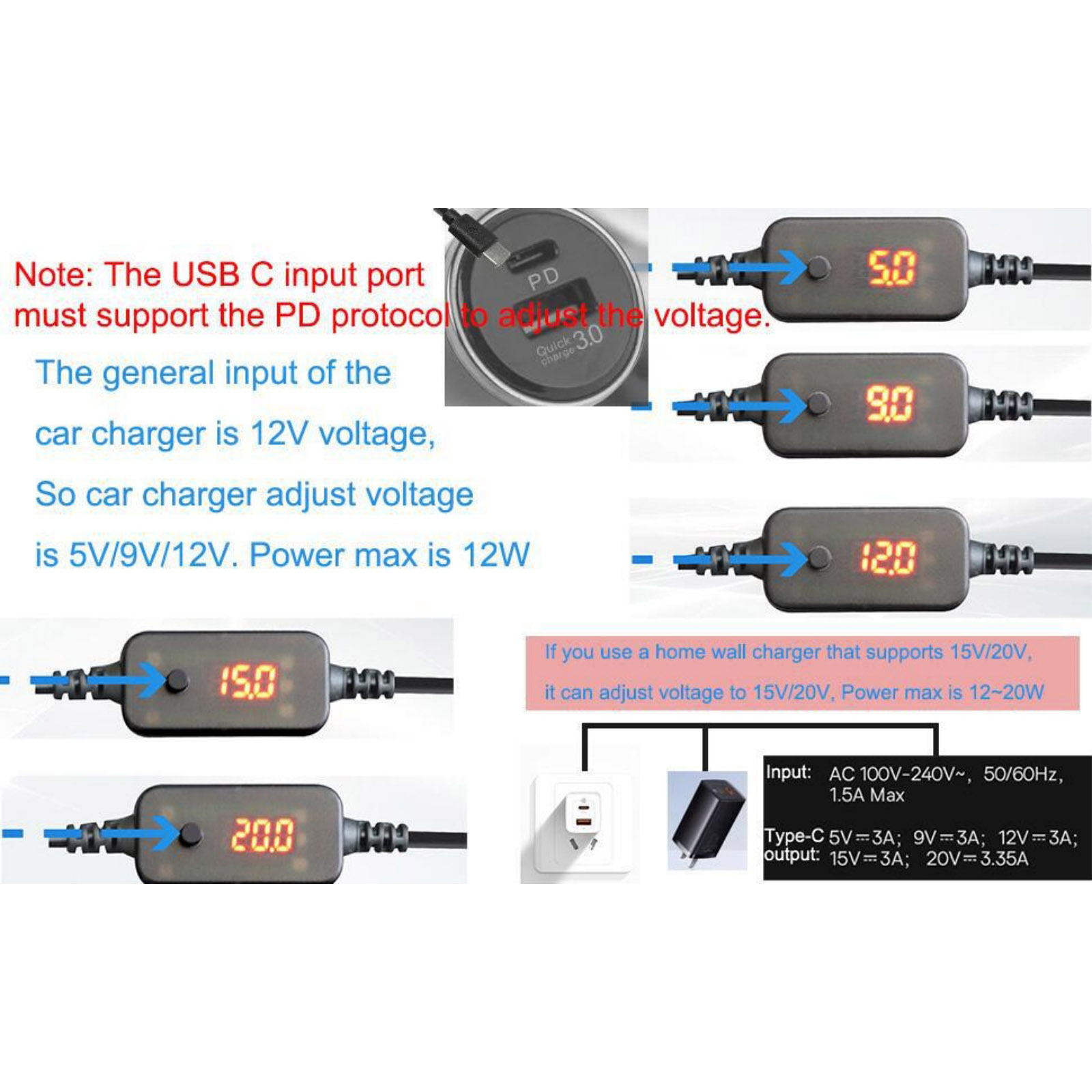 1Pc USB-C to 12V Car Cigarette - Accessories Experts Vape recensione e prezzo