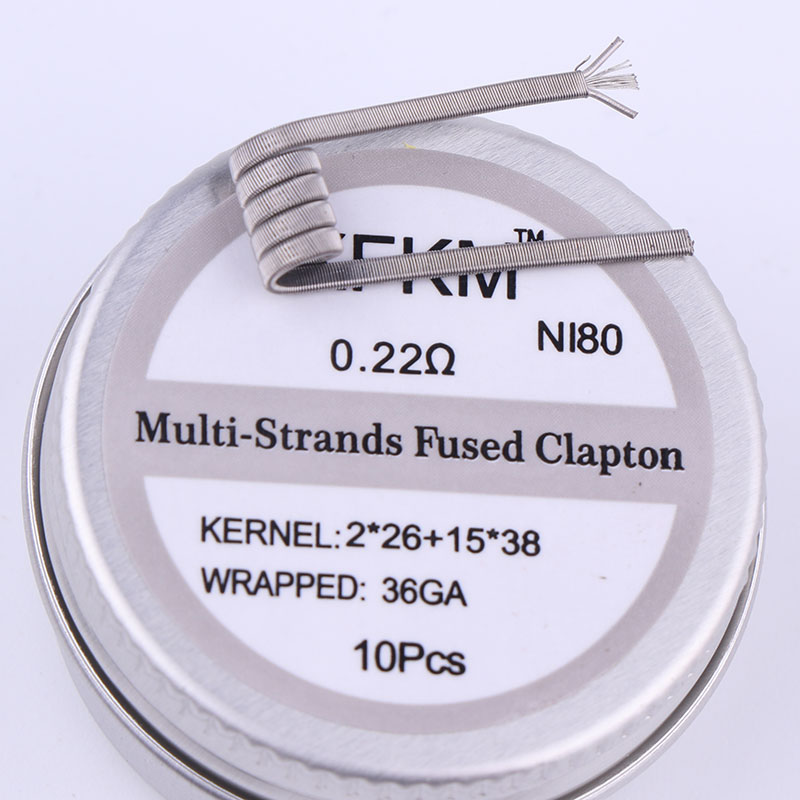 NEW XFKM 10pcs/box NI80 High D - Clapton Wire Pre Built recensione e prezzo