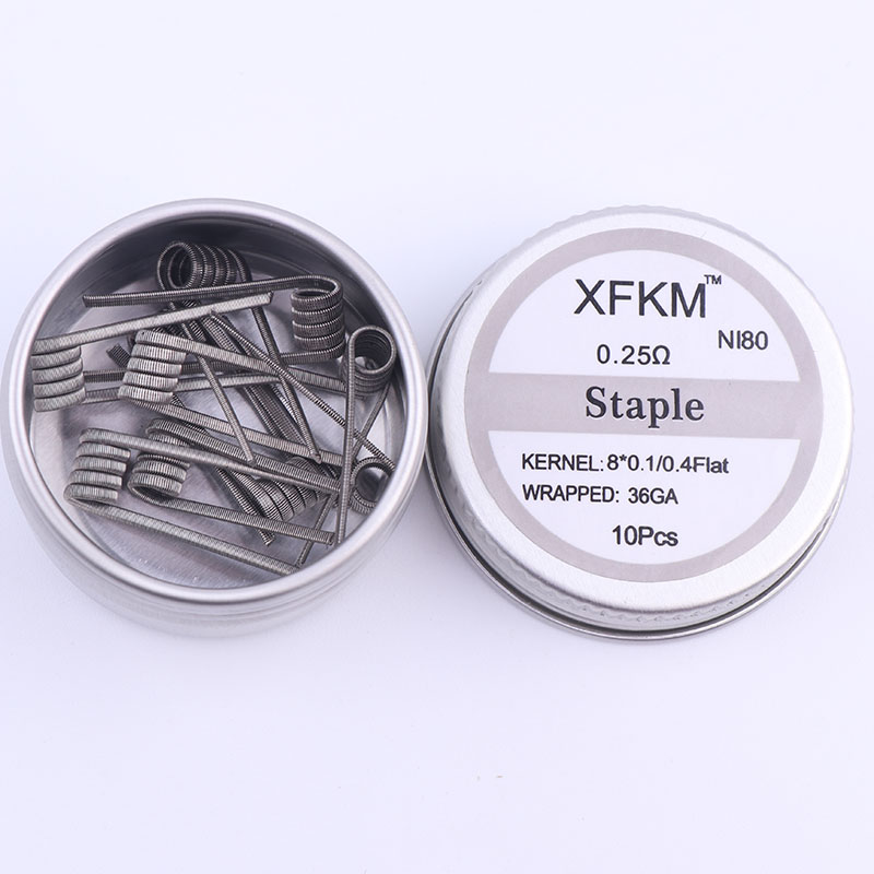 NEW XFKM 10pcs/box NI80 High D - Clapton Wire Pre Built recensione e prezzo