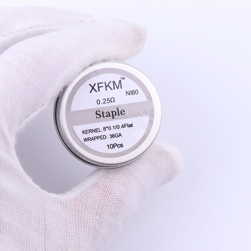 NEW XFKM 10pcs/box NI80 High D - Clapton Wire Pre Built recensione e prezzo