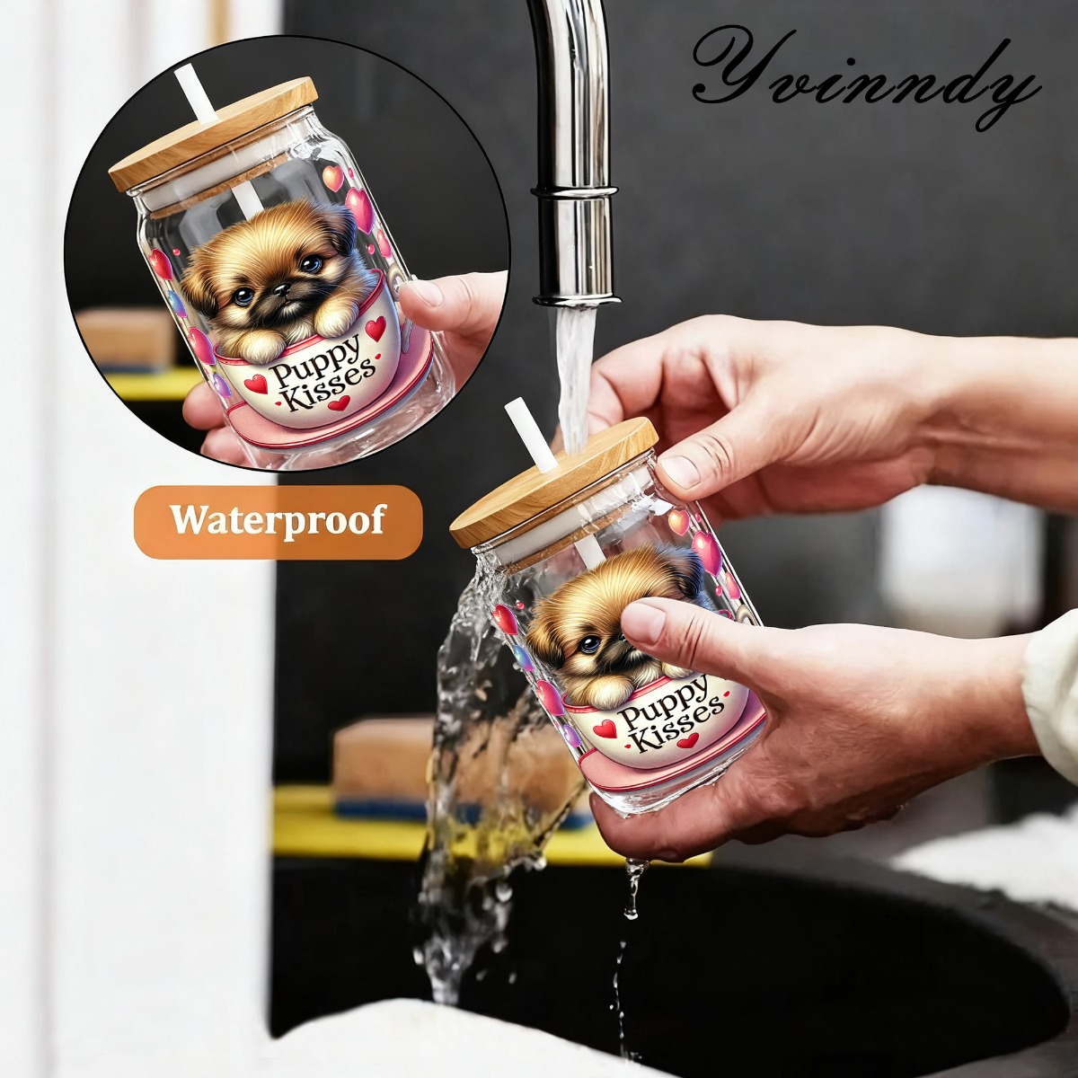5Pcs/Set Valentines Puppy 16OZ - Rdta Tank Glass recensione e prezzo