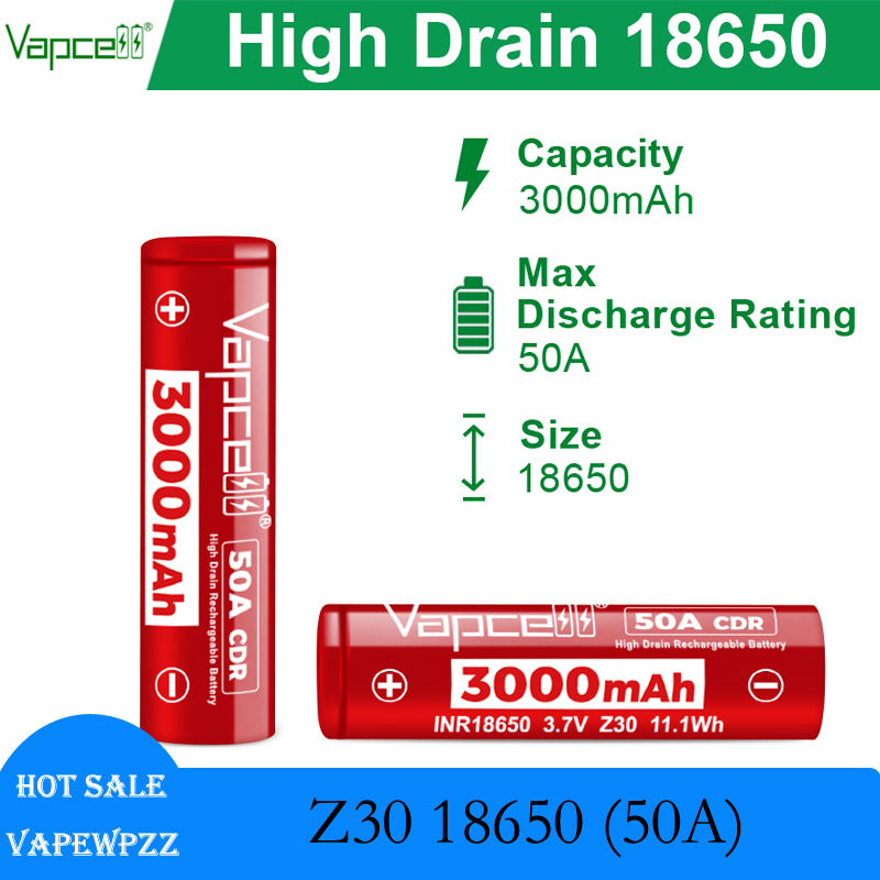 High Drain INR18650 Battery Va - Vape Battery 18650 recensione e prezzo
