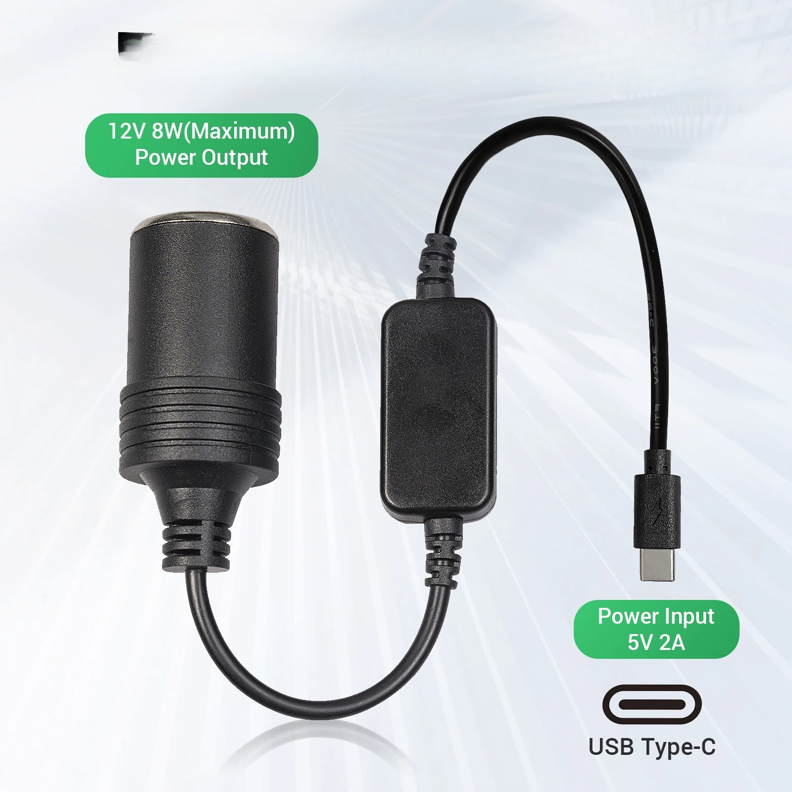 1pc 5V 2A USB To 12V Cigarette - Accessories Experts Vape recensione e prezzo
