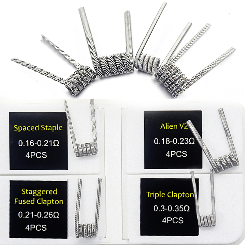16pcs NI80 Fused Clapton Prebu - Clapton Wire Pre Built recensione e prezzo