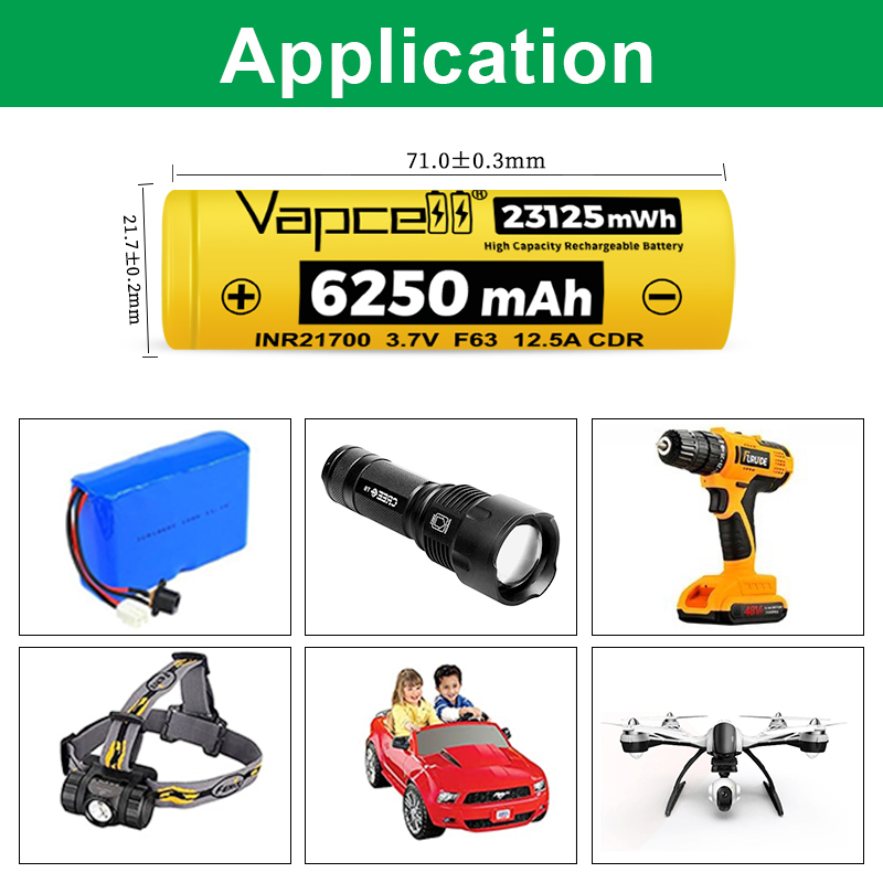 New Vapcell F63 21700 Battery  - Vape Battery 18650 recensione e prezzo