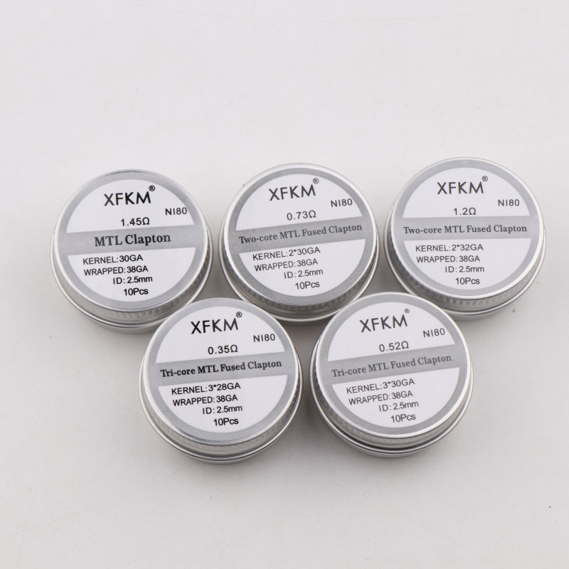 NEW XFKM 10PCS/box NI80/A1/SS3 - Clapton Wire Pre Built recensione e prezzo