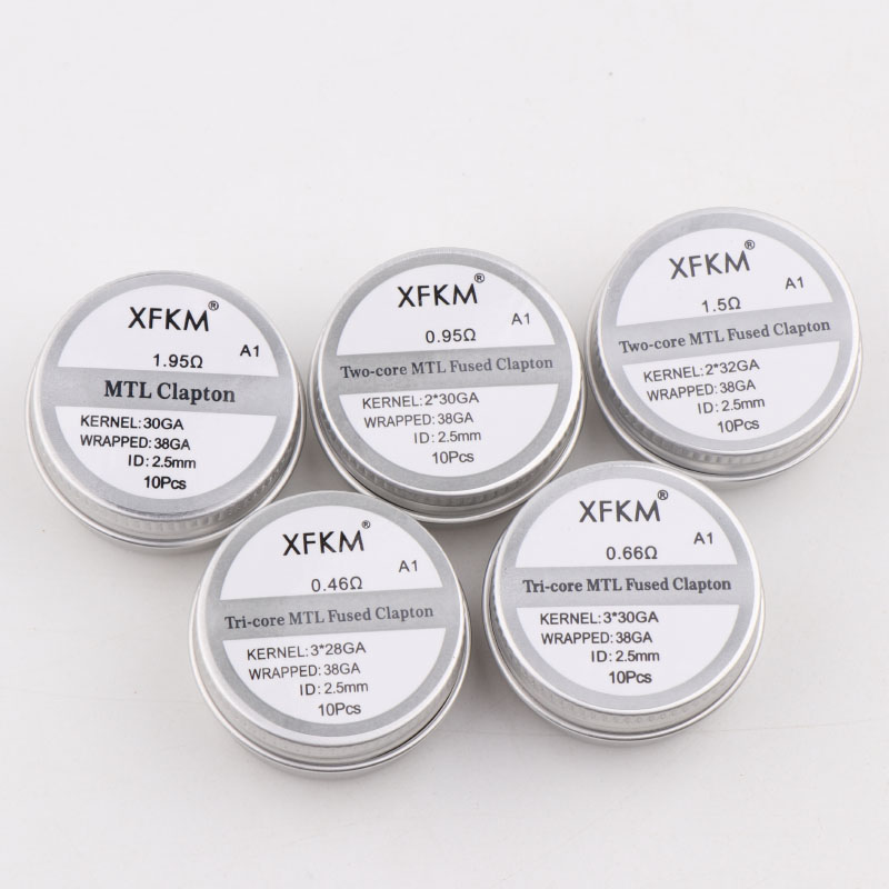 NEW XFKM 10PCS/box NI80/A1/SS3 - Clapton Wire Pre Built recensione e prezzo